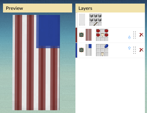 Minecraft 旗 バナー で作る万国旗 おまけ